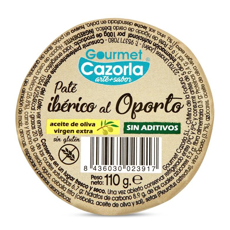 Dia Paté ibérico al oporto Gourmet cazorla frasco 110 g