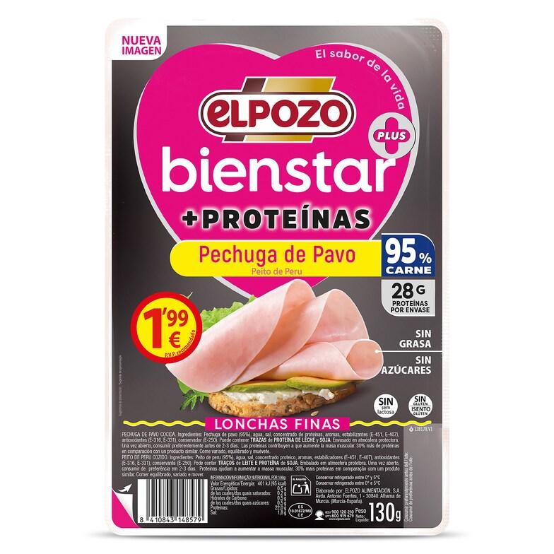 Dia Pechuga de pavo + proteínas Elpozo Bienstar sobre 130 g
