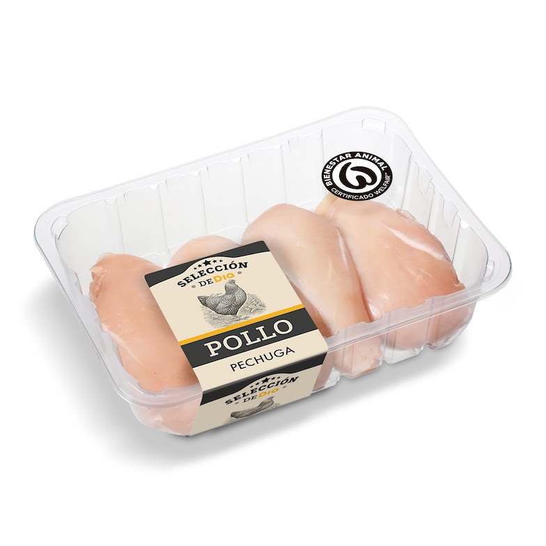 Dia Pechuga de pollo entera formato familiar Selección de Dia bandeja 1.1 Kg aprox