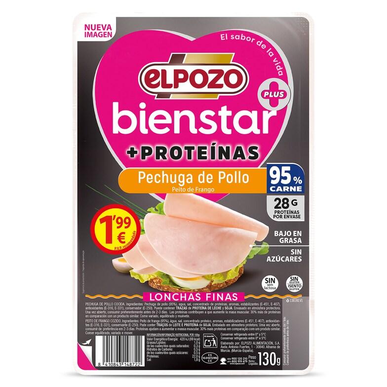 Dia Pechuga de pollo + proteínas Elpozo Bienstar sobre 130 g