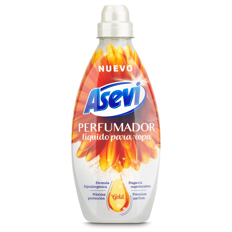 Dia Perfumador Líquido Para Ropa Gold Asevi Botella 720 Ml
