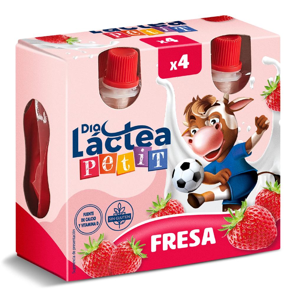 Dia Petit de fresa líquido Dia Láctea pack 4 x 80 g