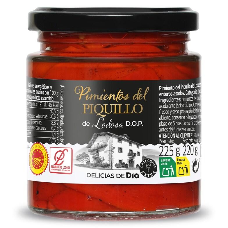 Dia Pimientos de piquillo D.O.P. de Lodosa Delicias de Dia frasco 220 g