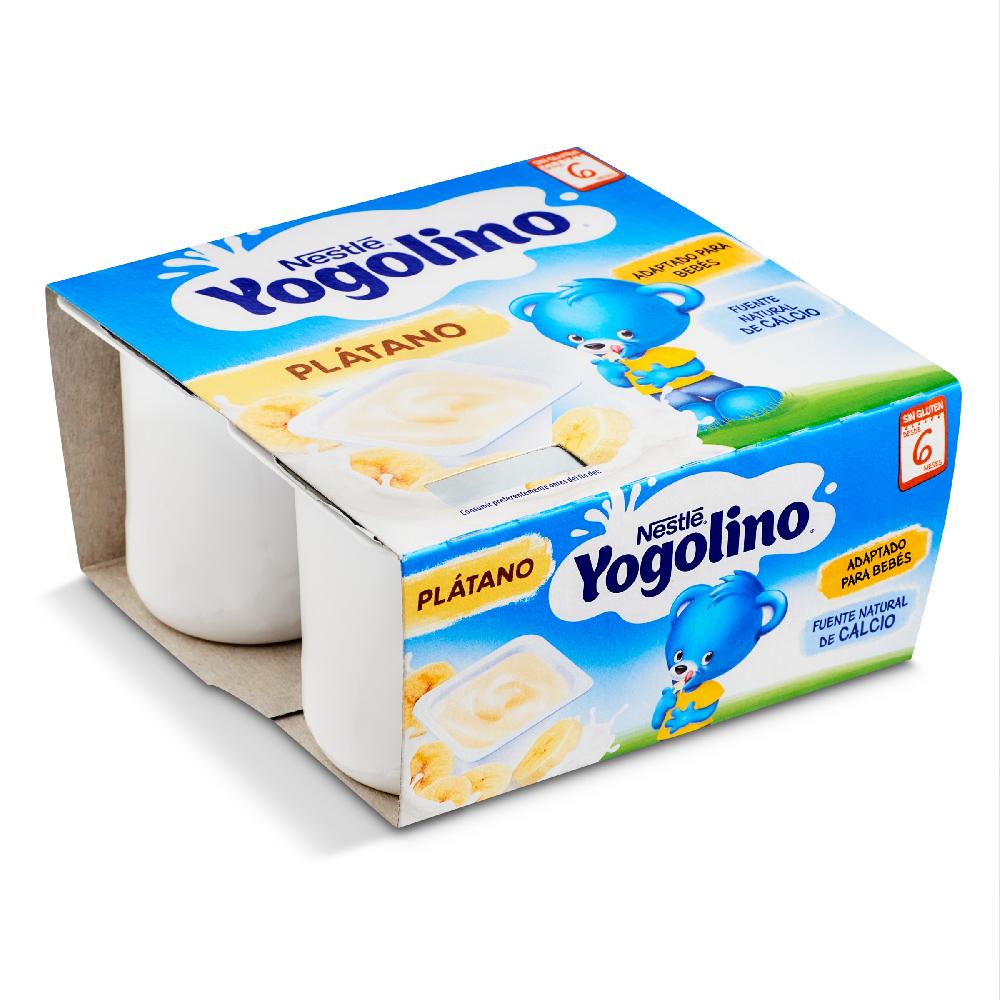 Dia Postre lácteo de plátano Nestlé Yogolino pack 4 x 100 g