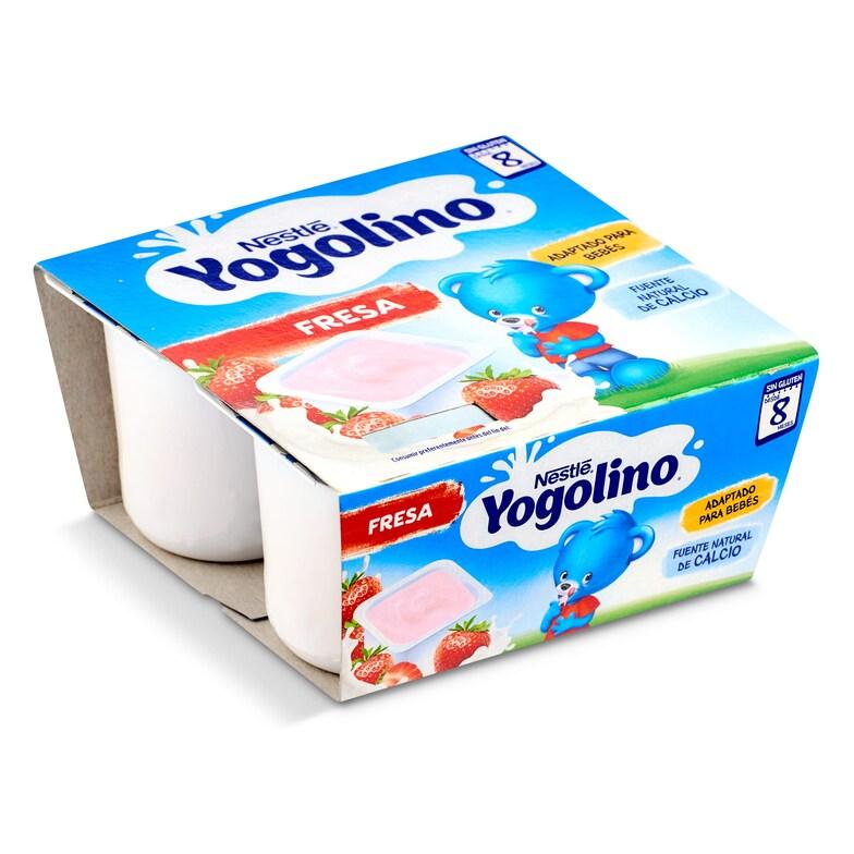 Dia Postre lacteo fresa Nestlé Yogolino pack 4 x 100 g