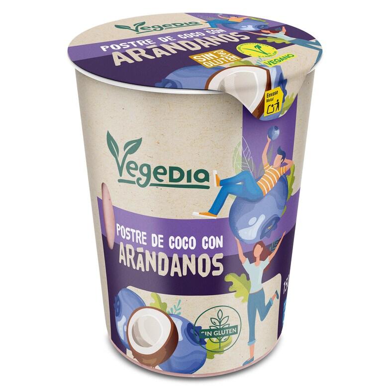 Dia Postre vegetal de arándano con bebida de coco Vegedia vaso 150 g