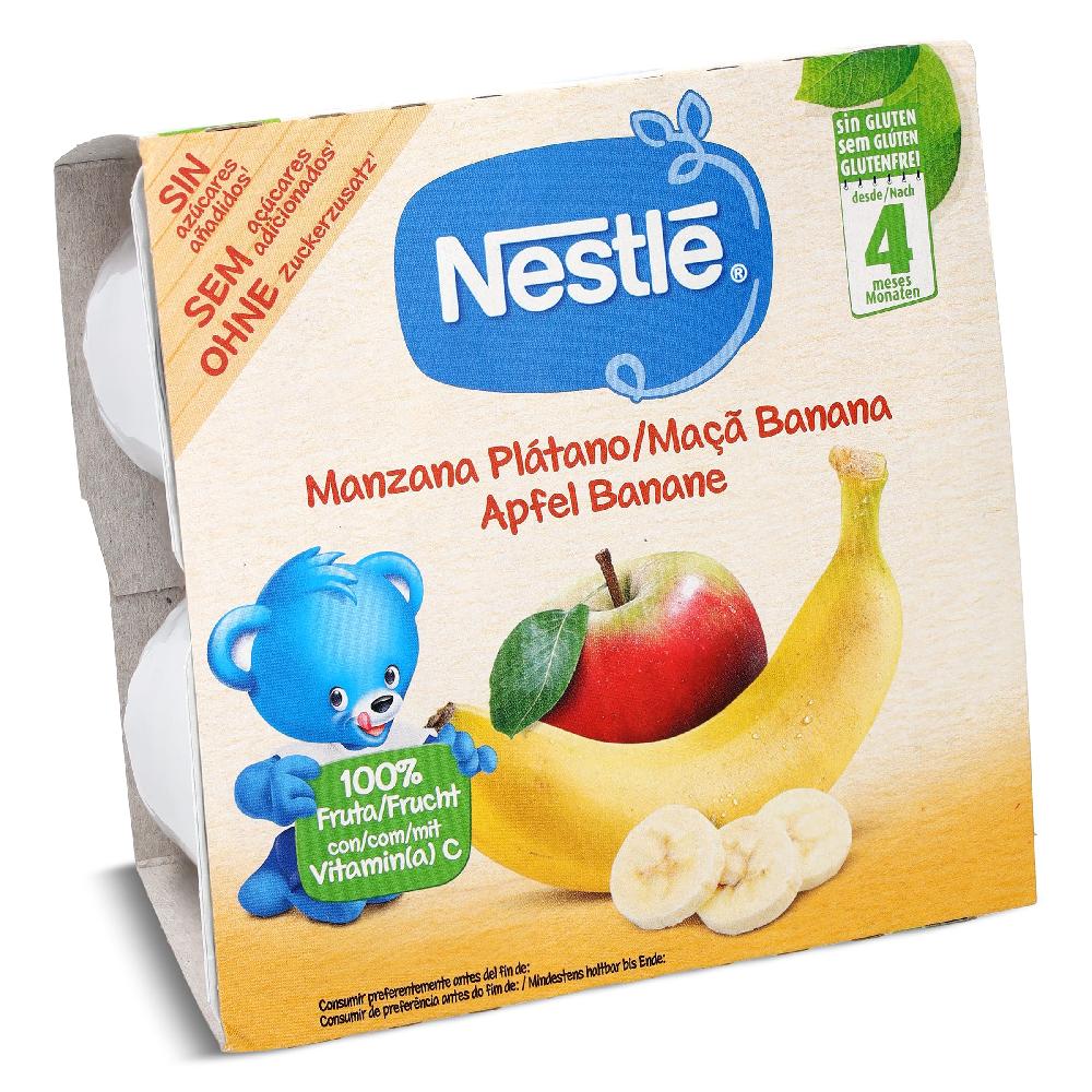 Dia Preparado de manzana y plátano Nestlé pack 4 x 100 g