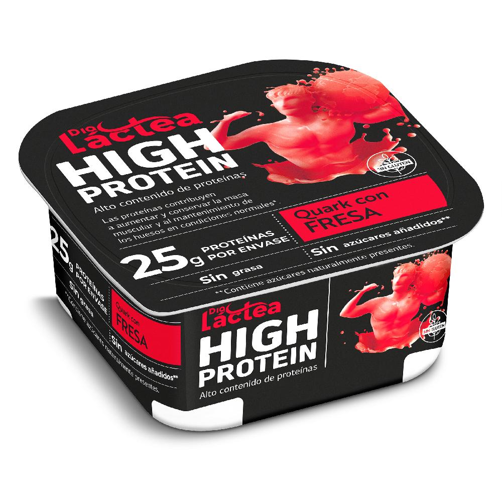 Dia Preparado de queso quark con fresa alto en proteínas Dia Láctea tarrina 200 g