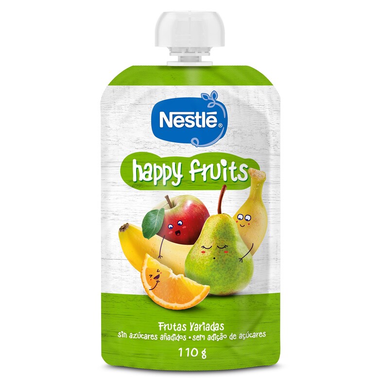 Dia Puré de 4 frutas happy fruits Nestlé bolsa 110 g