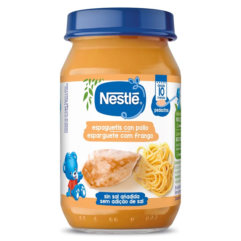Dia Puré de espaguetis con pollo Nestlé frasco 190 g