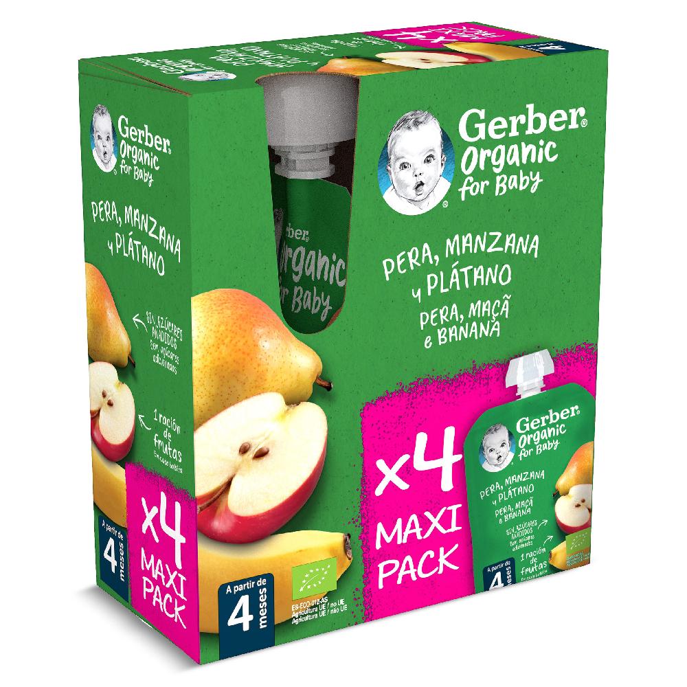 Dia Puré de pera manzana y plátano Gerber bolsa 360 g