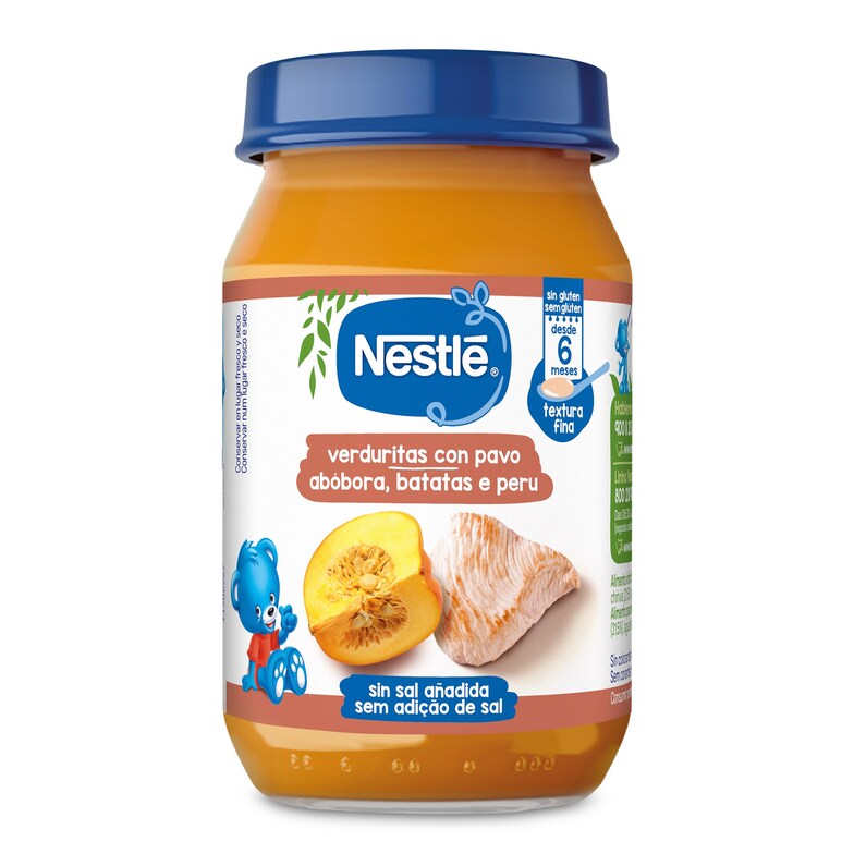 Dia Puré de verduritas con pavo Nestlé frasco 190 g