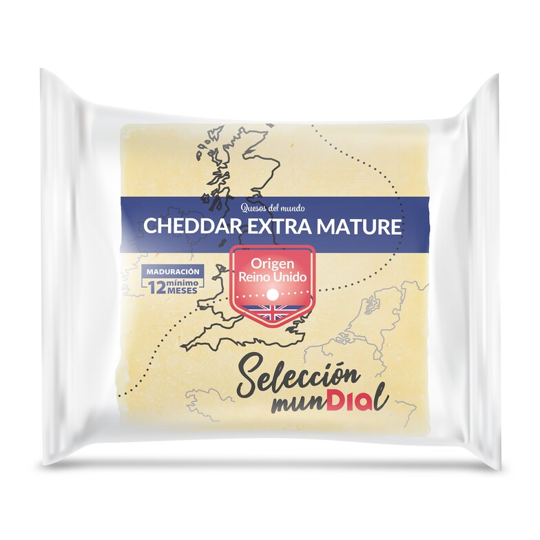 Dia Queso cheddar extra mature Selección Mundial de Dia bolsa 200 g