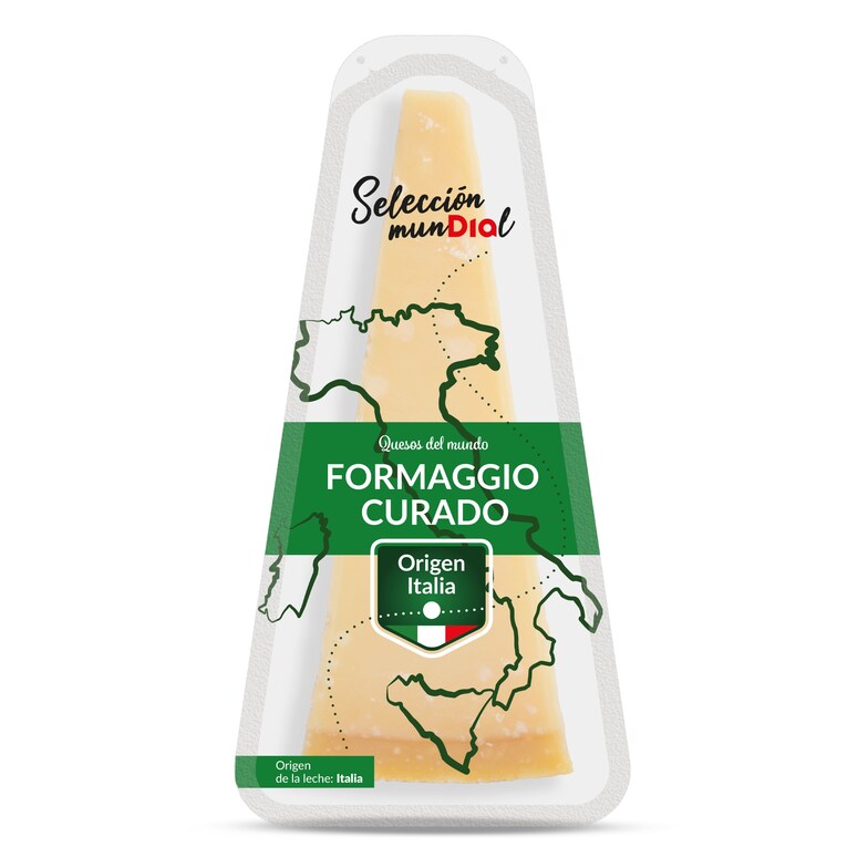 Dia Queso curado italiano Selección Mundial de Dia bandeja 200 g