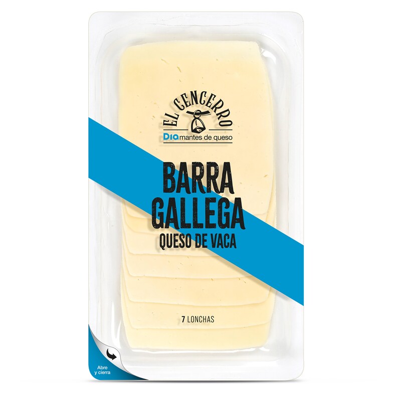 Dia Queso de vaca barra gallega El Cencerro de Dia sobre 100 g