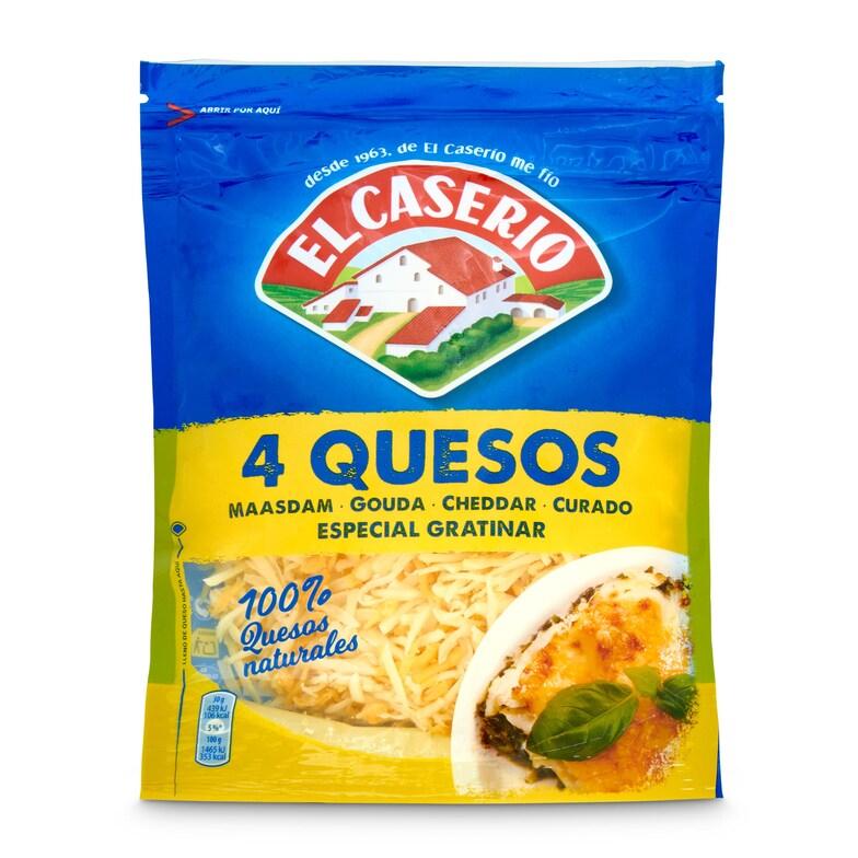 Dia Queso rallado 4 quesos especial para gratinar El Caserío bolsa 120 g
