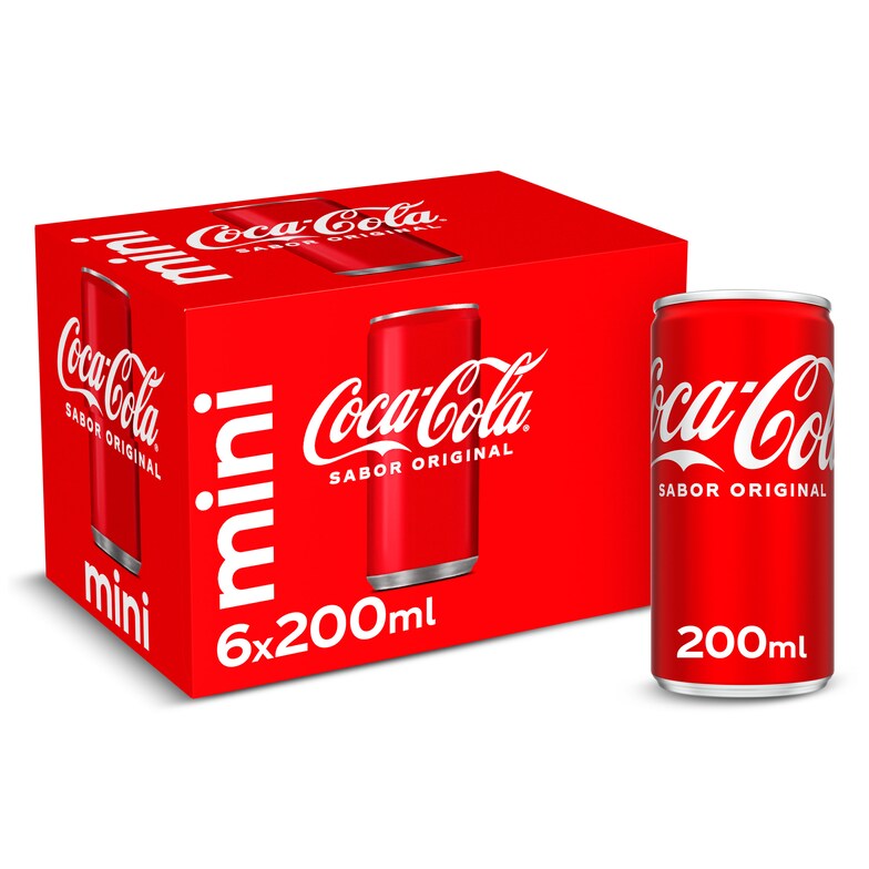 Dia Refresco de cola sabor original Coca-Cola lata 6 x 20 cl