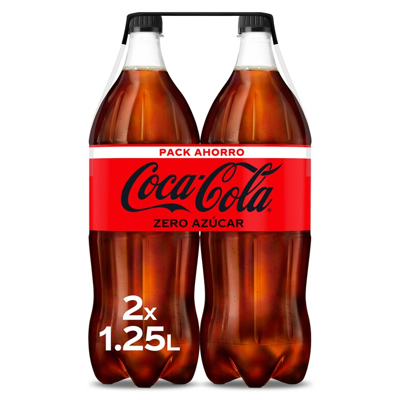 Dia Refresco De Cola Zero Azúcar Coca-Cola Botella 2 X 1.25 L
