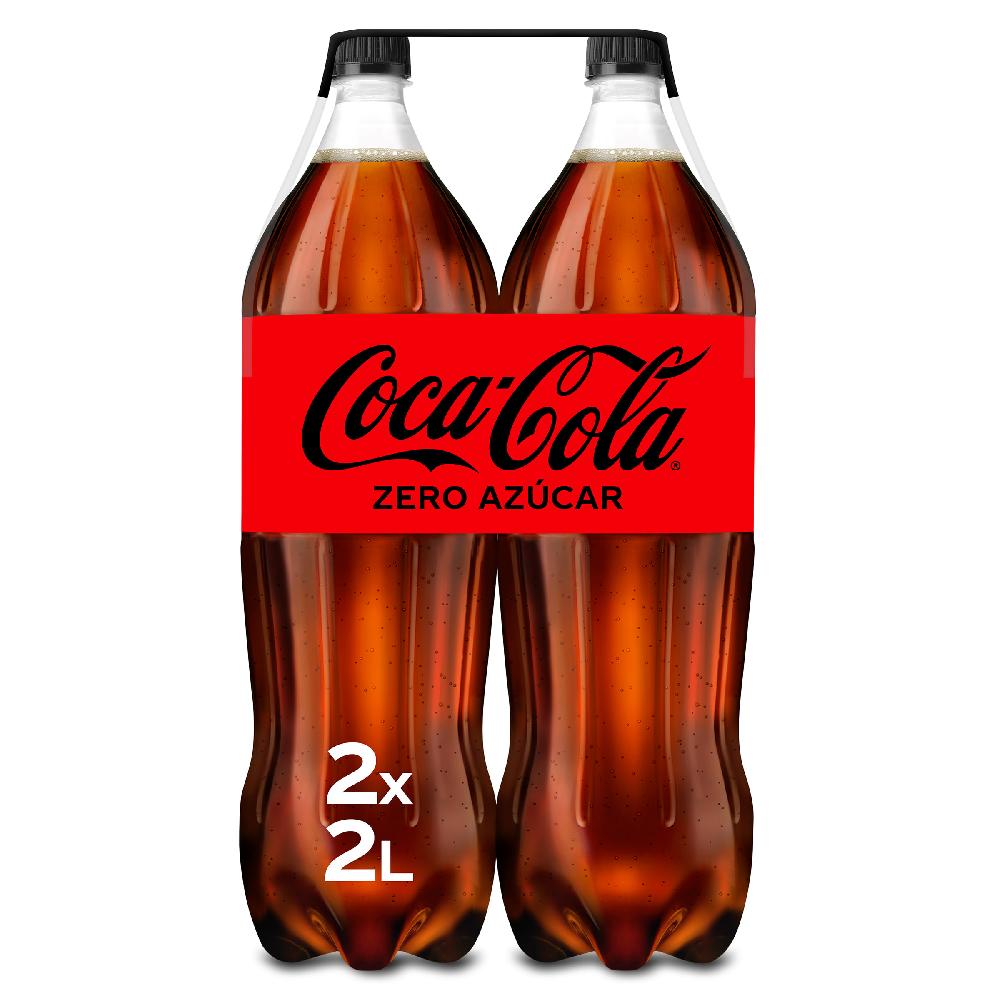 Dia Refresco de cola zero azúcar Coca-Cola botella 2 x 2 l