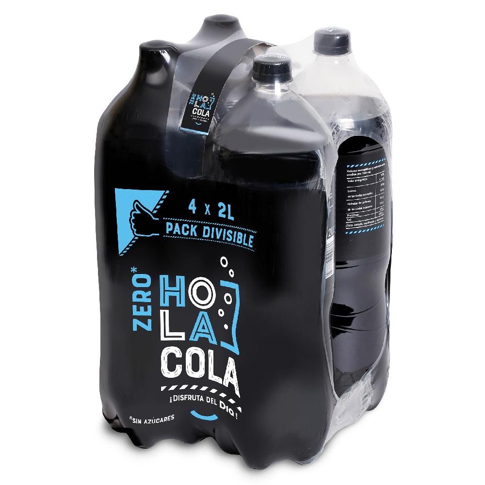 Dia Refresco de cola zero Hola Cola de Dia botella 4 x 2 l