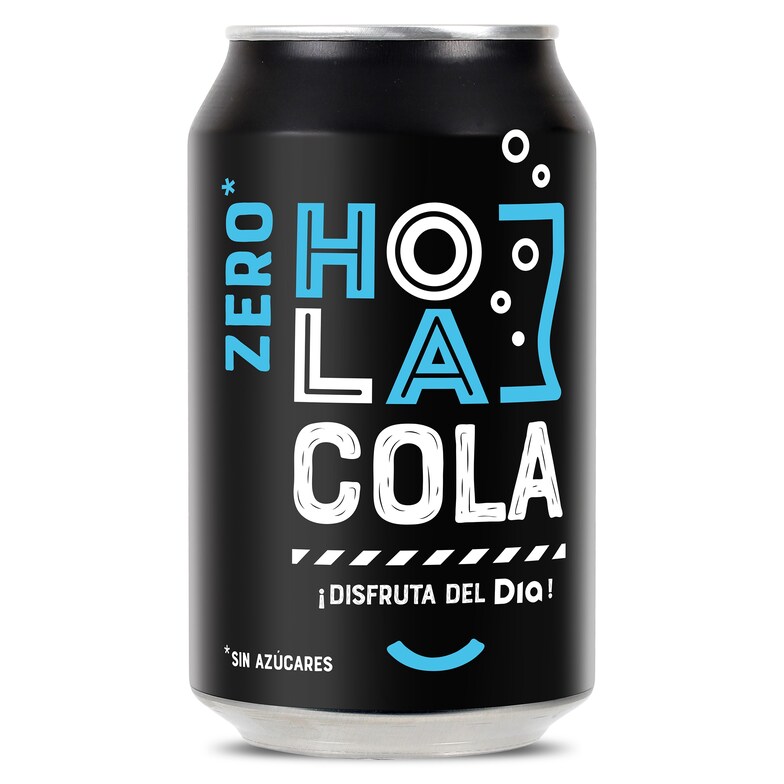 Dia Refresco de cola zero Hola Cola de Dia lata 33 cl