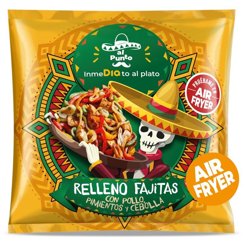Dia Relleno para fajitas con pollo pimientos y cebolla Al Punto Dia bolsa 300 g