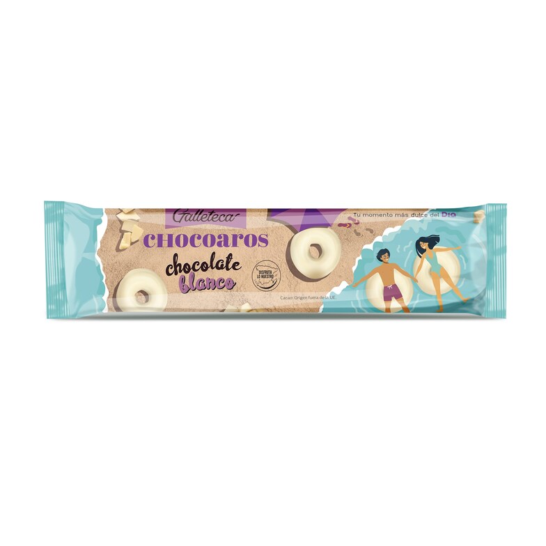 Dia Roscos De Galleta Con Chocolate Blanco Chocoaros Galleteca De Dia Bolsa 128 G