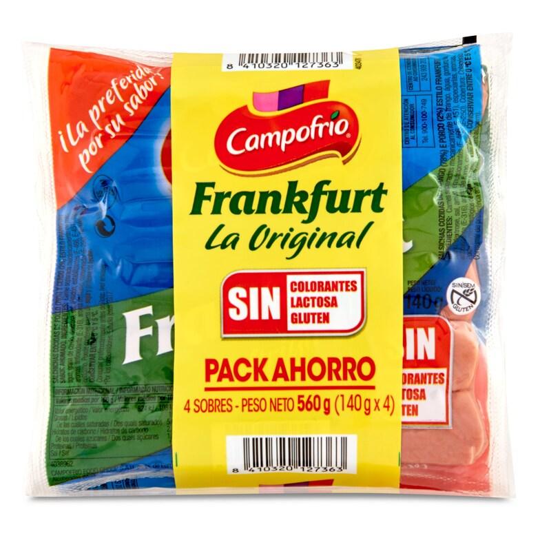 Dia Salchichas cocidas frankfurt Campofrío bolsa 4 x 140 g