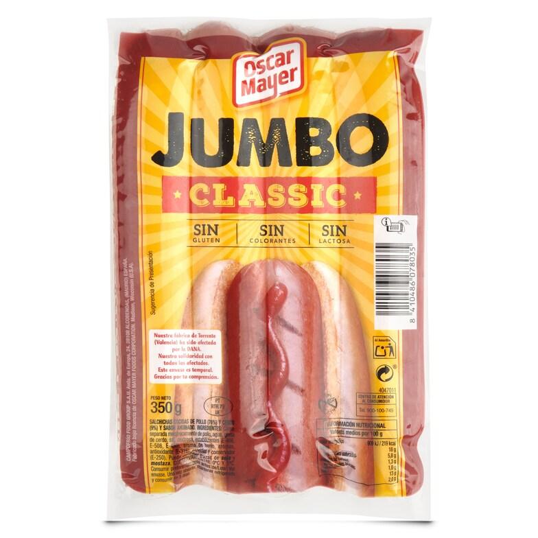 Dia Salchichas cocidas jumbo classic Oscar mayer bolsa 350 g