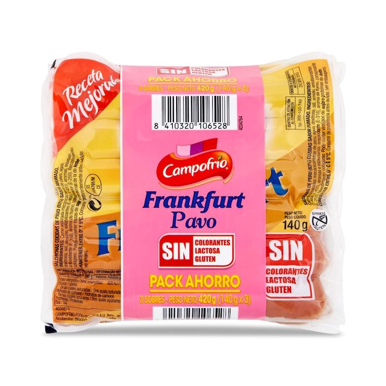 Dia Salchichas frankfurt de pavo Campofrío bolsa 3 x 140 g