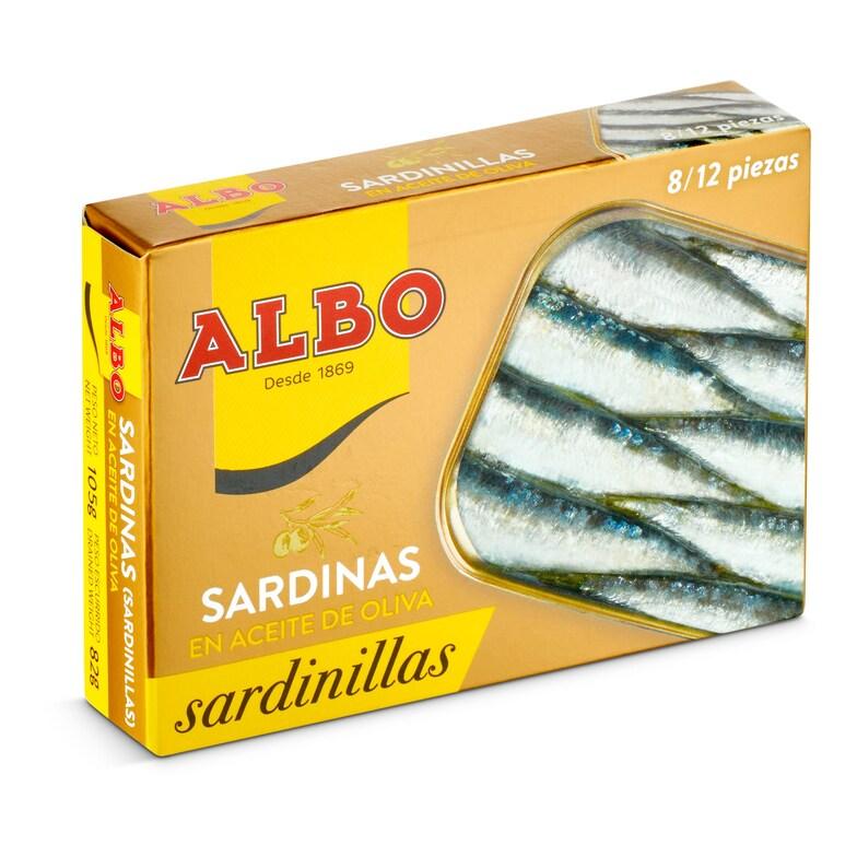 Dia Sardinillas en aceite de oliva 8/12 piezas Albo lata 82 g