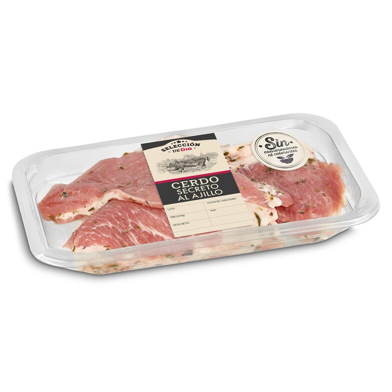 Dia Secreto de cerdo al ajillo Selección de Dia bandeja 300 g aprox