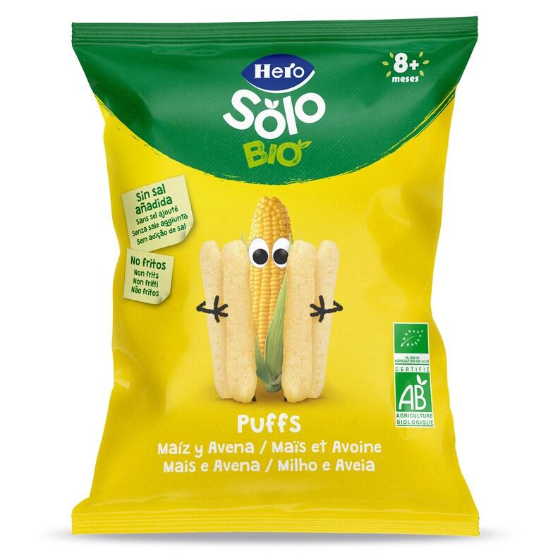 Dia Snack de maíz y avena ecológico puffs Hero bolsa 25 g