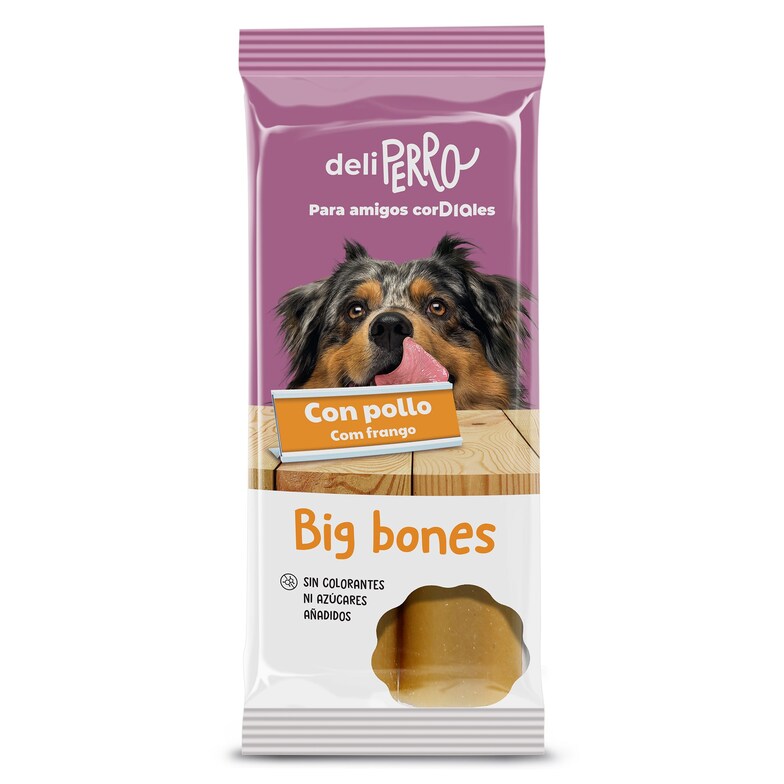 Dia Snack Para Perros Big Bones Con Pollo Deliperro De Dia Bolsa 200 G