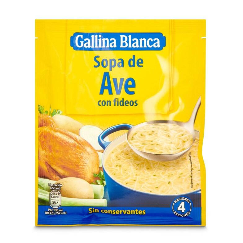 Dia Sopa de ave con fideos Gallina Blanca sobre 76 g