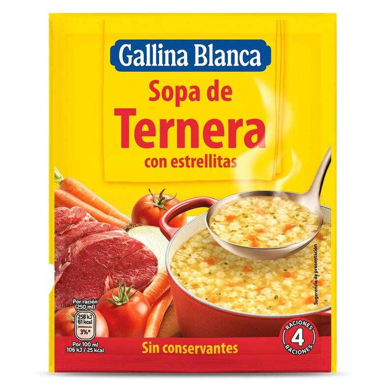 Dia Sopa de ternera con estrellitas Gallina Blanca sobre 74 g