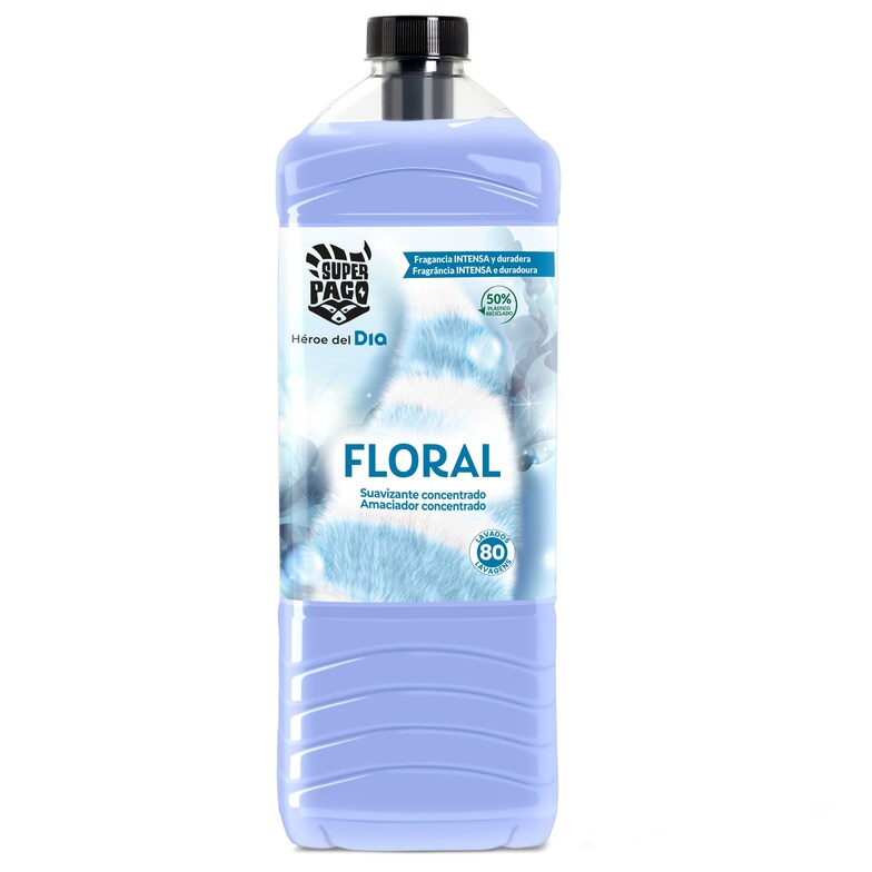 Dia Suavizante concentrado floral Super Paco de Dia botella 80 lavados