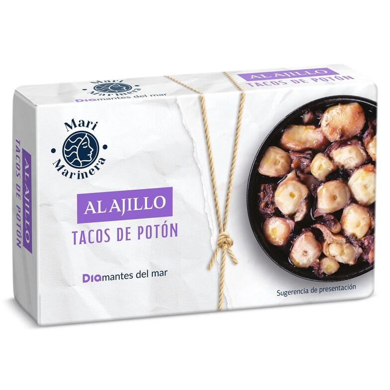 Dia Tacos de potón al ajillo Mari Marinera de Dia lata 72 g