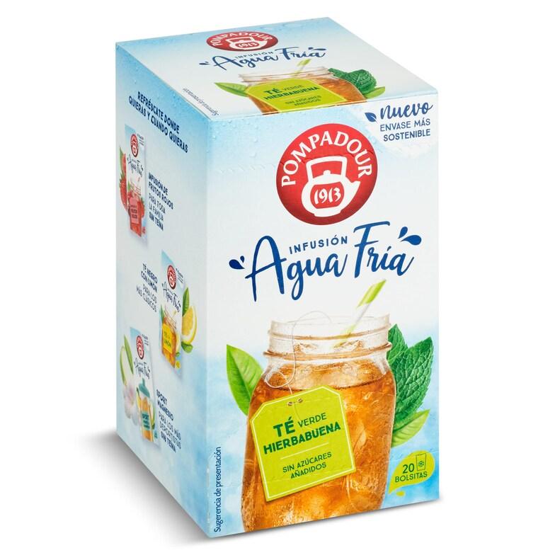 Dia Té verde con hierbabuena agua fría Pompadour caja 20 unidades