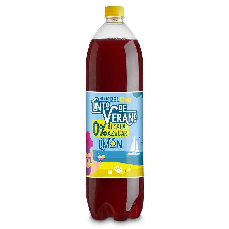 Dia Tinto de verano sin alcohol con limón Dia botella 1.5 l