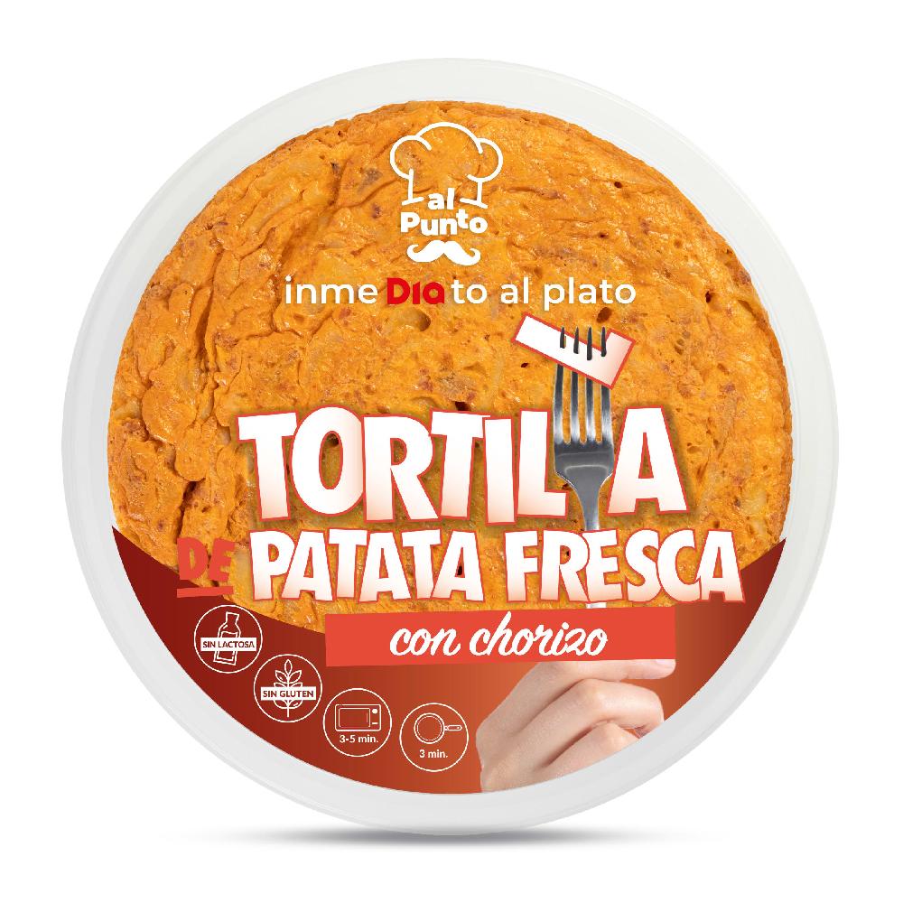 Dia Tortilla de patatas con chorizo Al Punto Dia bandeja 600 g
