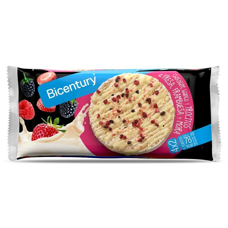 Dia Tortitas de arroz con chocolate blanco y frutos rojos Bicentury bolsa 131 g