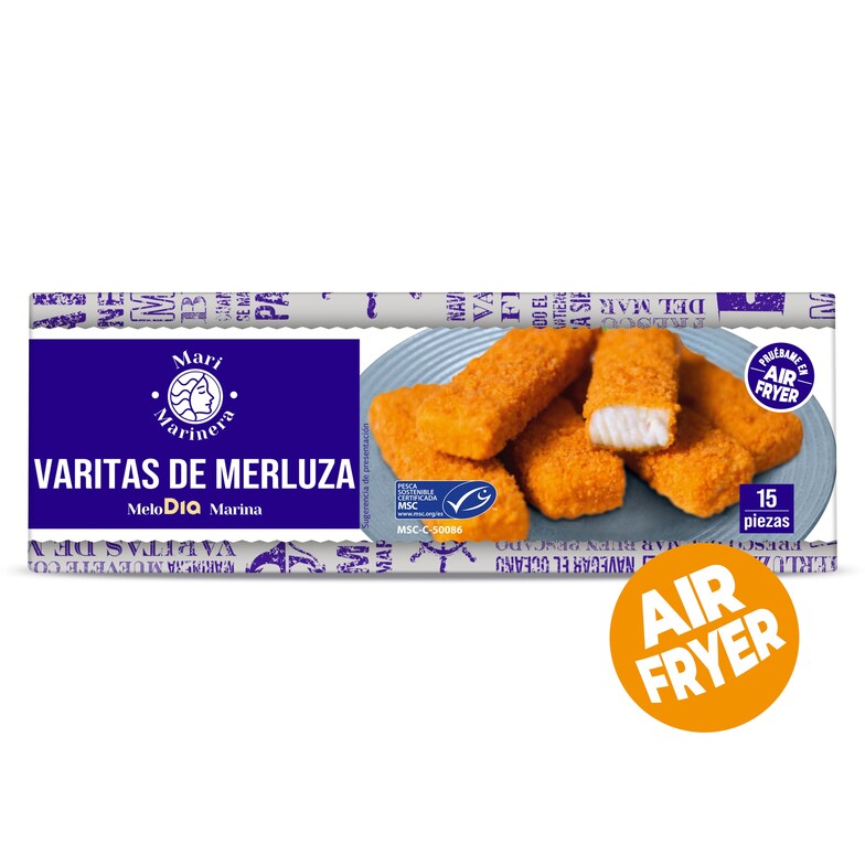 Dia Varitas de merluza MSC Mari Marinera de Dia caja 450 g