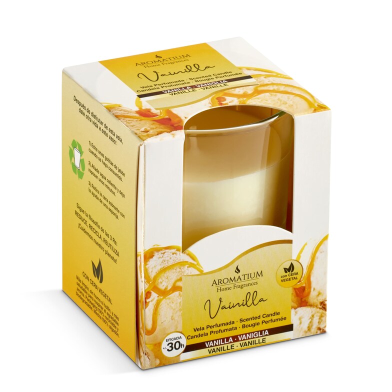 Dia Vela Perfumada Vainilla Aromatium Caja 1 Unidad