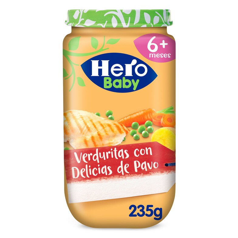 Dia Verduritas con delicias de pavo Hero frasco 235 g