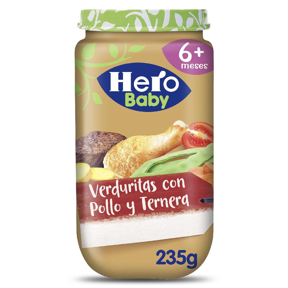 Dia Verduritas con pollo y ternera Hero frasco 235 g