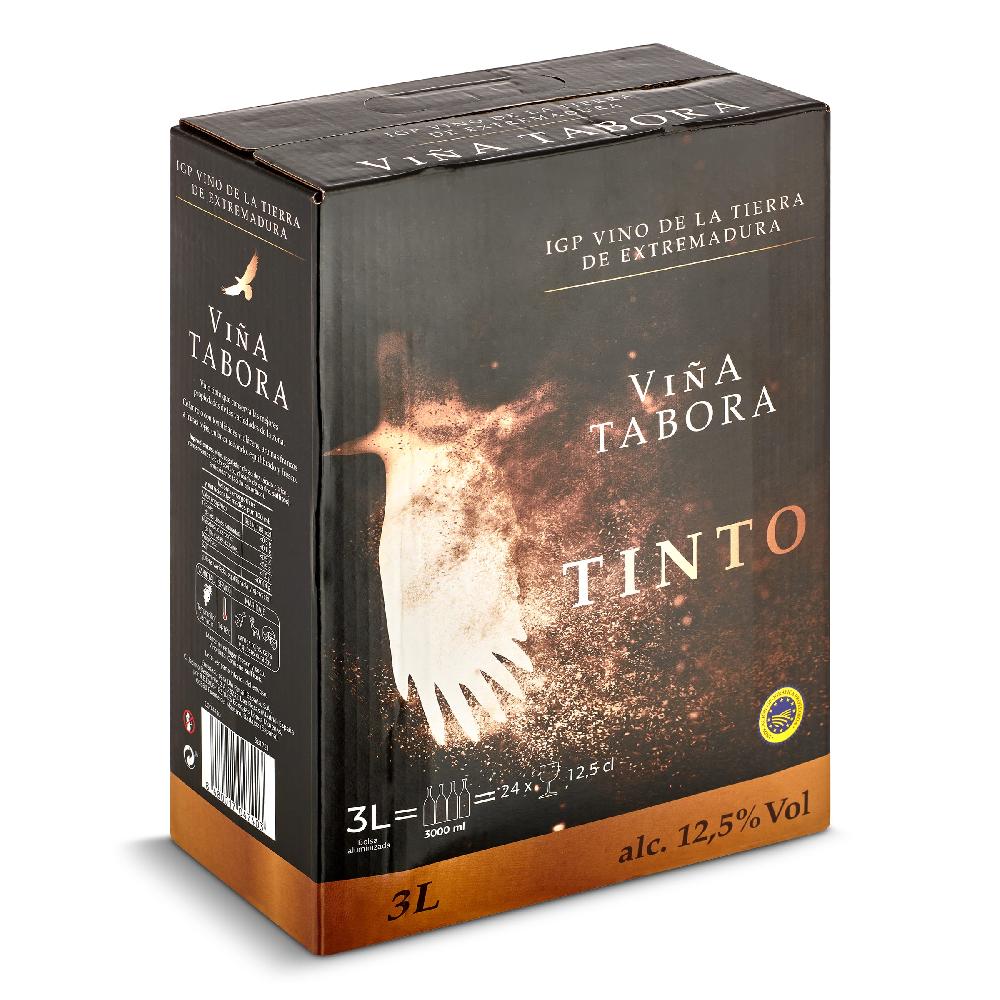 Dia Vino tinto de la tierra de Extremadura  Viña Tabora baginbox 3 l