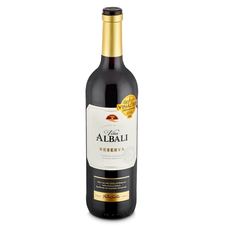 Dia Vino tinto reserva D.O. Valdepeñas Viña Albalí botella 75 cl