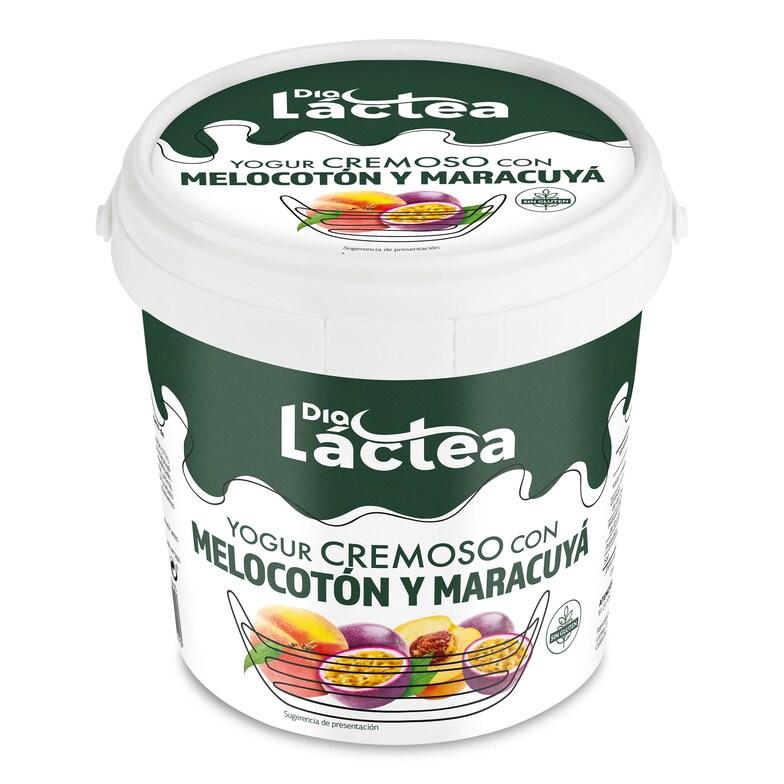 Dia Yogur cremoso con melocotón y maracuyá Dia Láctea tarrina 1 Kg