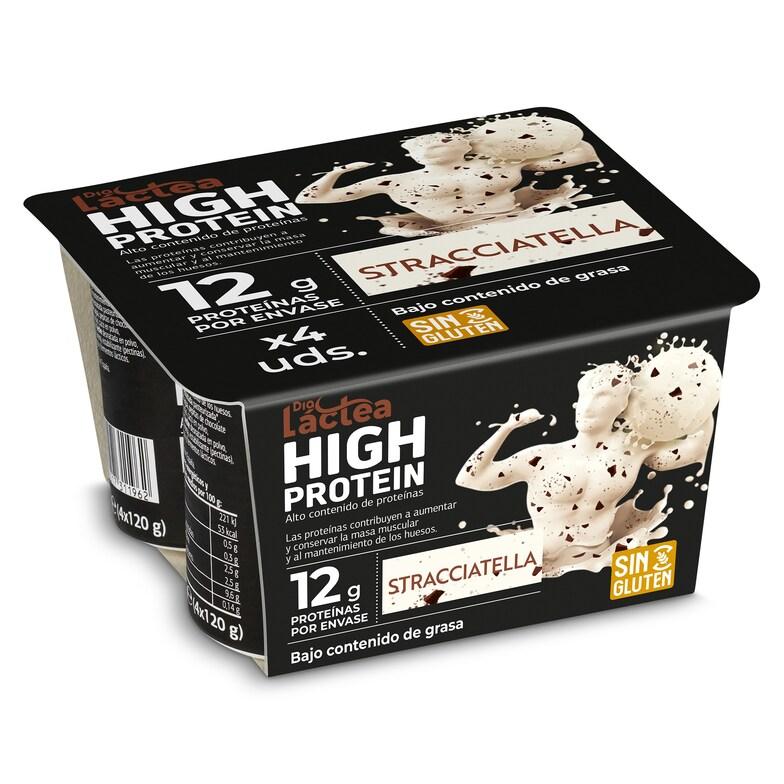 Dia Yogur de stracciatella alto en proteínas Dia Láctea pack 4 x 120 g